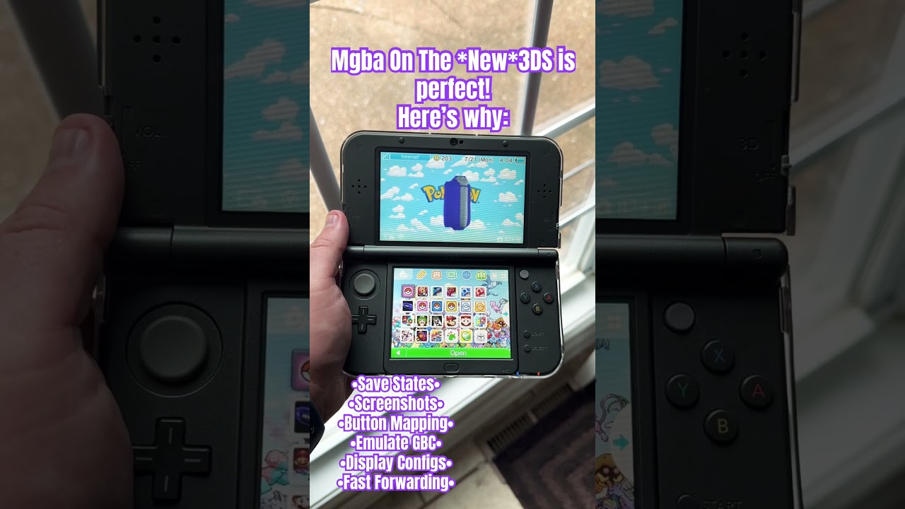 Playing GBA games on the 3DS?? #3ds #gba #retrogames #nintendo #retro #handheld #gaming #fy #shorts