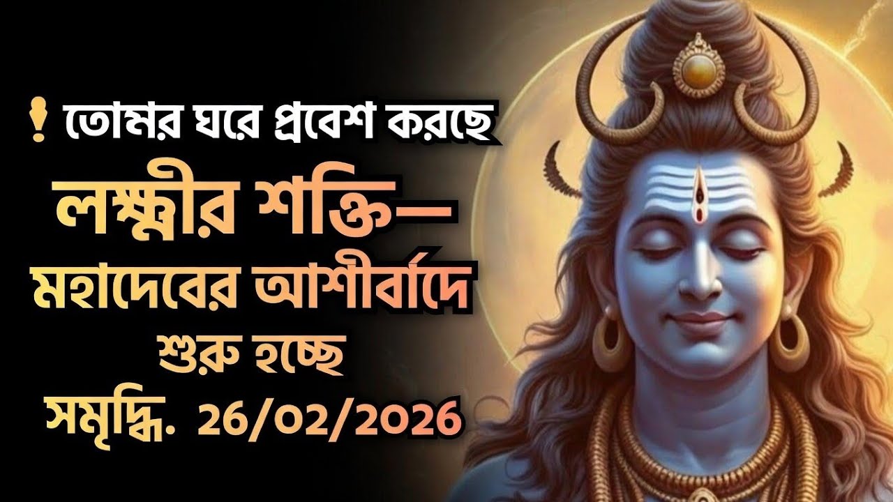 ৮৮৮ 🕉️🔱 তোমার ঘরে প্রবেশ করছে লক্ষ্মীর শক্তি—মহাদেবের আশীর্বাদে শুরু হচ্ছে সমৃদ্ধি....!#shivshakti