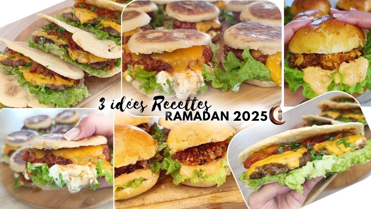 Id&eacute;e recette Ramadan pour menu de Ftour 3 id&eacute;es de sandwich 🤤 facile et rapide &agrave; faire #ramadan2025