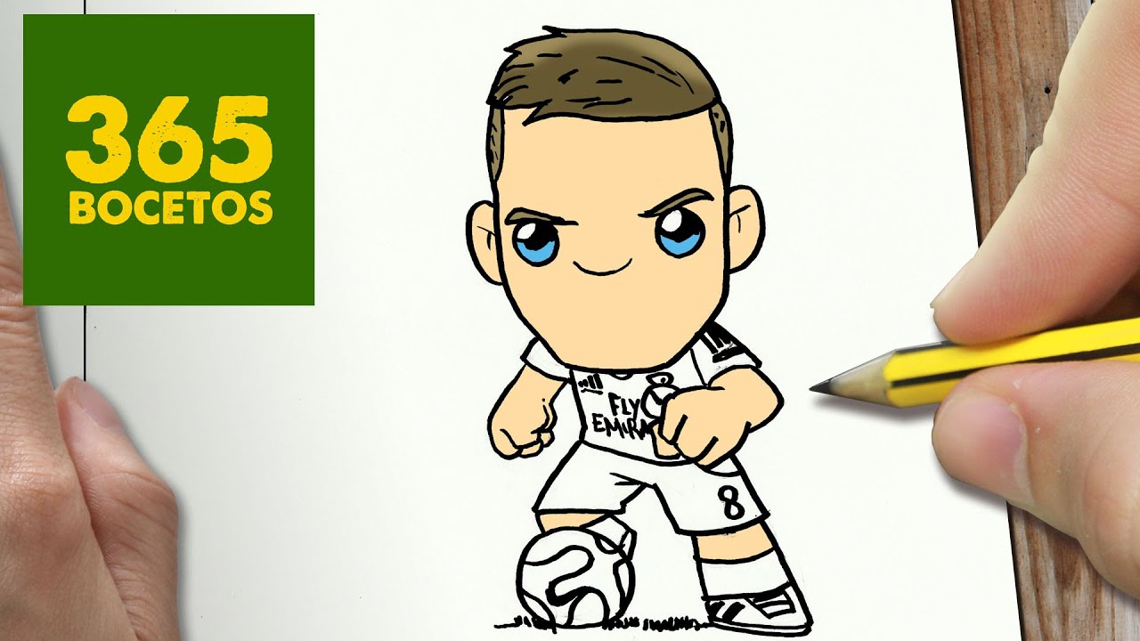 COMO DIBUJAR TONI KROOS KAWAII PASO A PASO - Dibujos kawaii faciles - How to draw a Toni Kroos