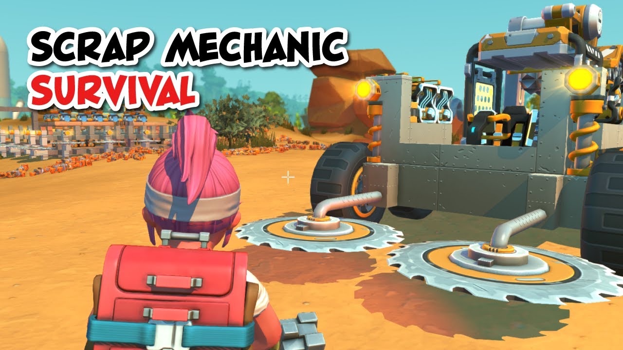 SCRAP MECHANIC SURVIVAL - FAST AND EASY WOOD, STONE & METAL FARM VEHICLE FOR BEGINNERS