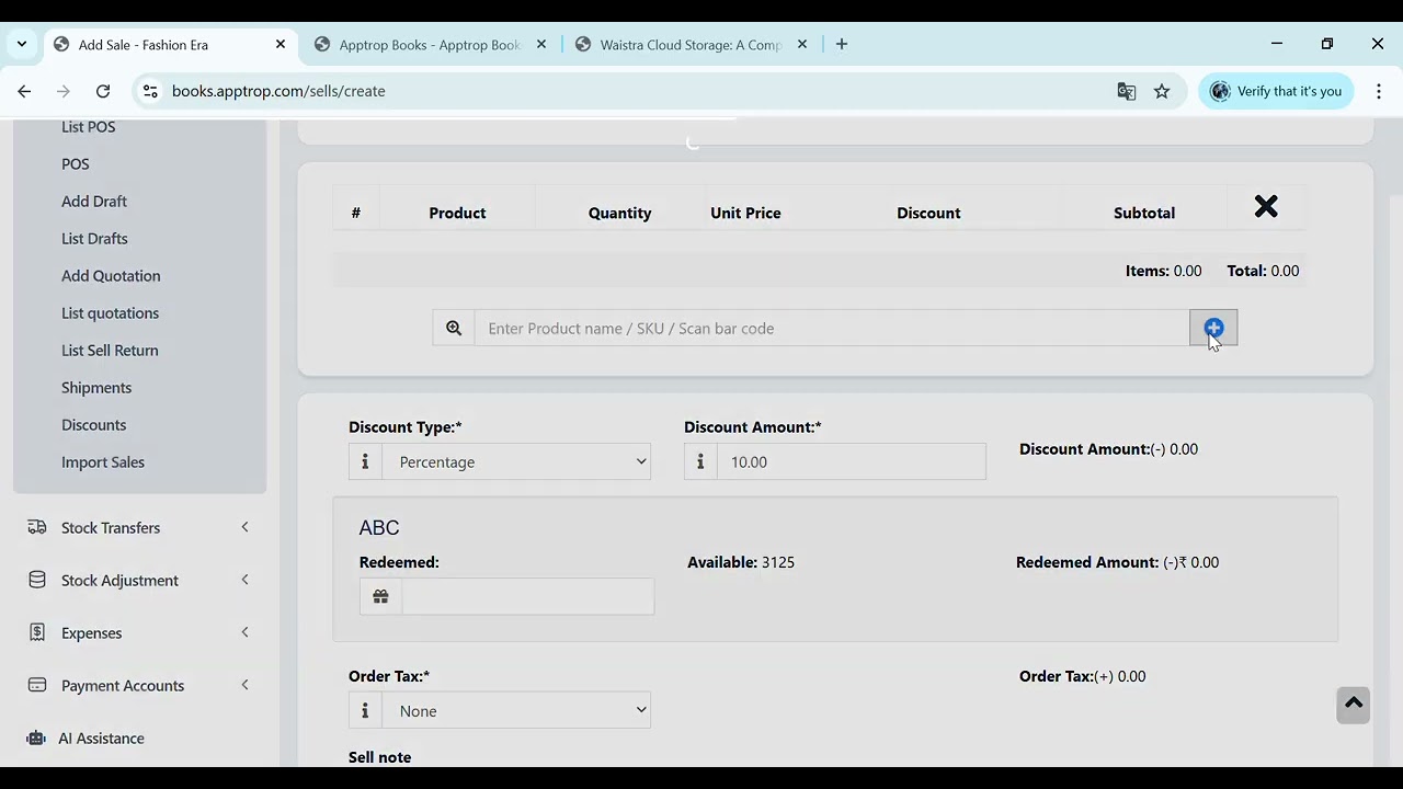 Manage Sales in Apptrop Books | POS, Sales Orders, Quotations & Sales Return