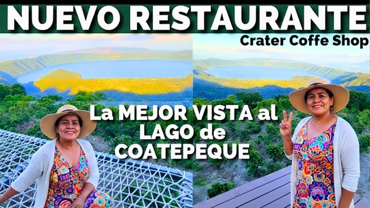 Almorzamos con la MEJOR vista del Lago de Coatepeque 😍 @Gordo Soyacity
