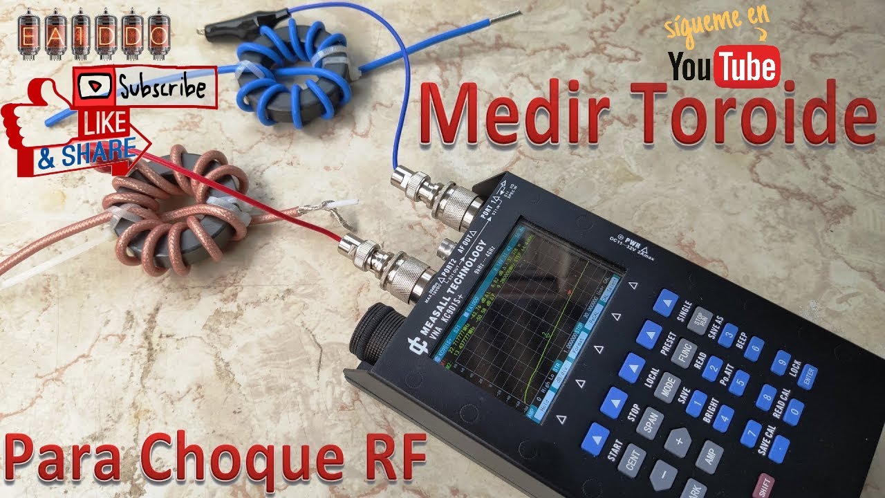 Medir Toroide con VNA para Balun o Choque de RF - 2ª Parte