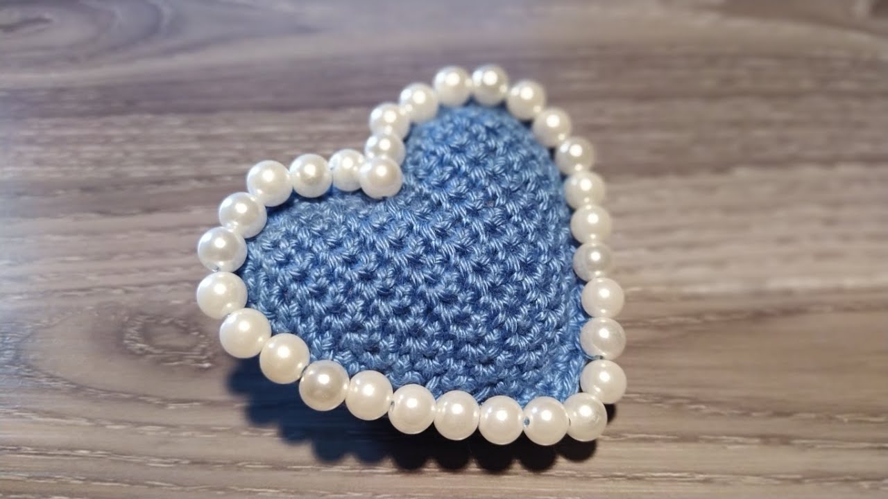 Cuore Uncinetto Tutorial 🤍 Heart Crochet  💙🌷 Corazón Crochet Tutorial 💜💐