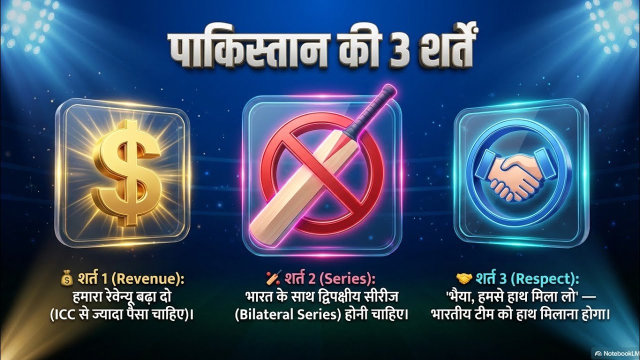 Pakistan की 3 शर्तें! 😡 Paisa, Series और 'Respect' — BCCI मानेगा?