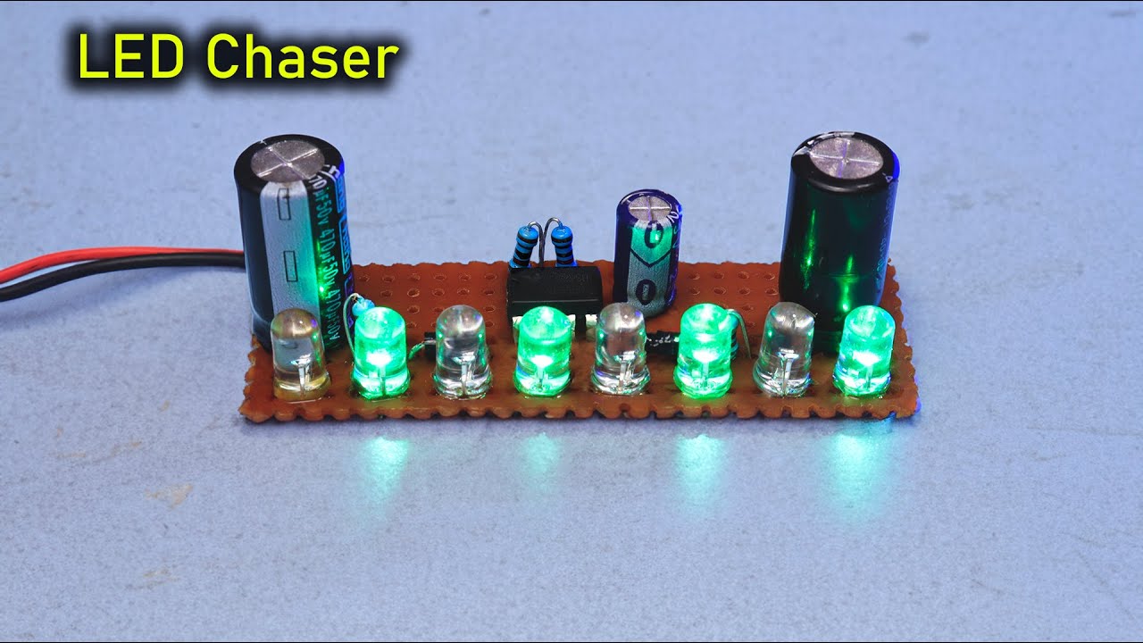 555 IC LED Chaser With Fade Effect