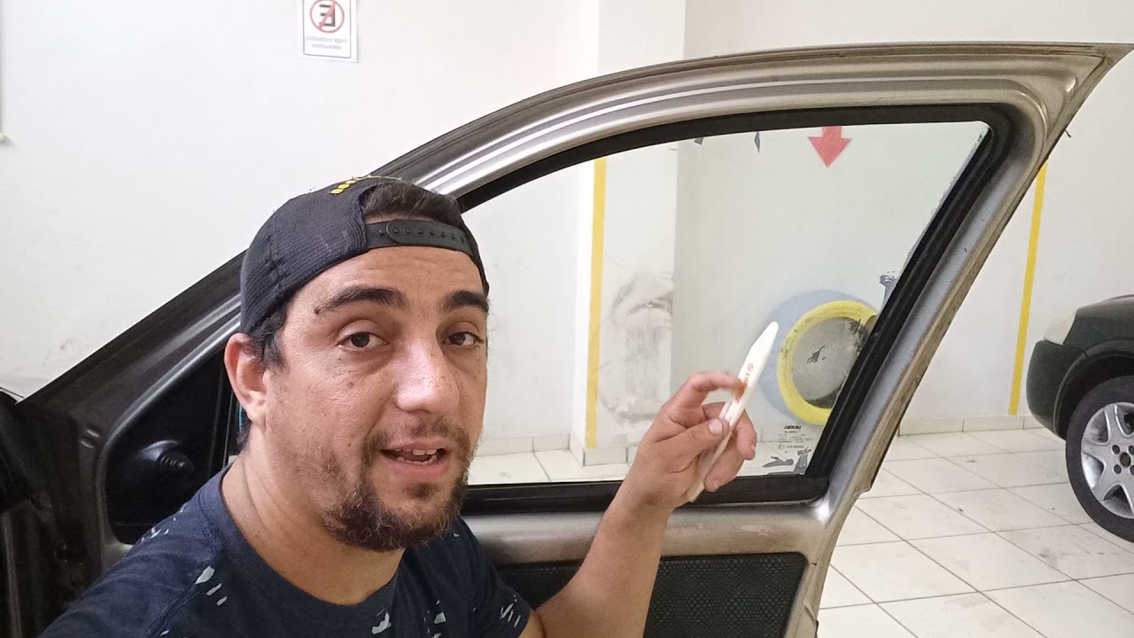 Dica para aplicar o film na porta do Palio