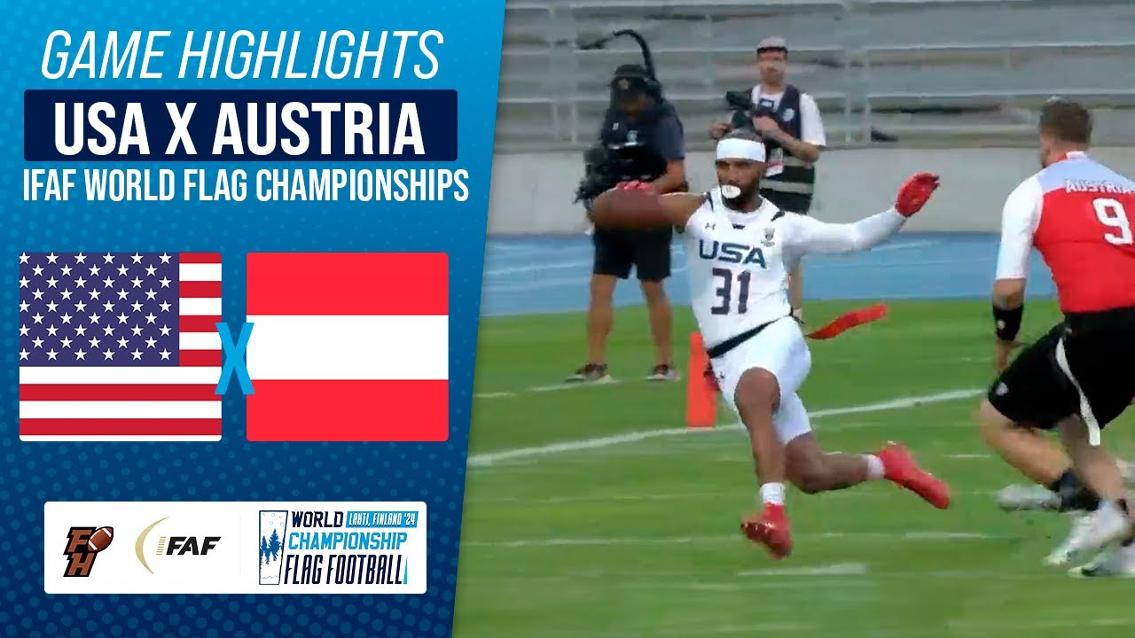 UNITED STATES X AUSTRIA | MEN'S FINAL | IFAF WORLD FLAG CHAMPIONSHIP 2024 | Game Highlights
