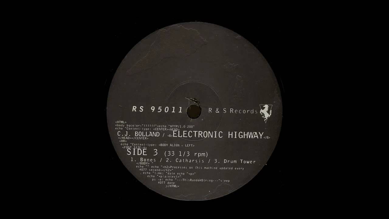 CJ BOLLAND Catharsis (R&S RECORDS)