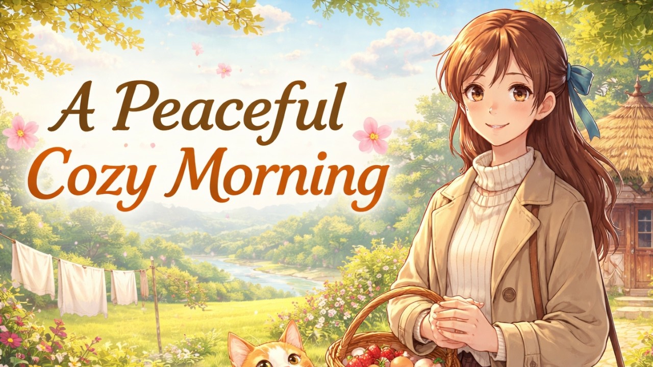 A Peaceful Cozy Morning in the Countryside 🌿 | Vintage Ghibli-Style Slow Living Morning