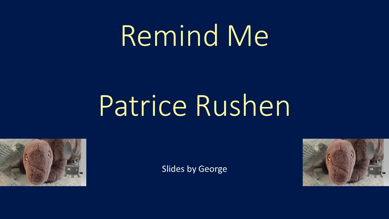 Patrice Rushen   Remind Me  karaoke