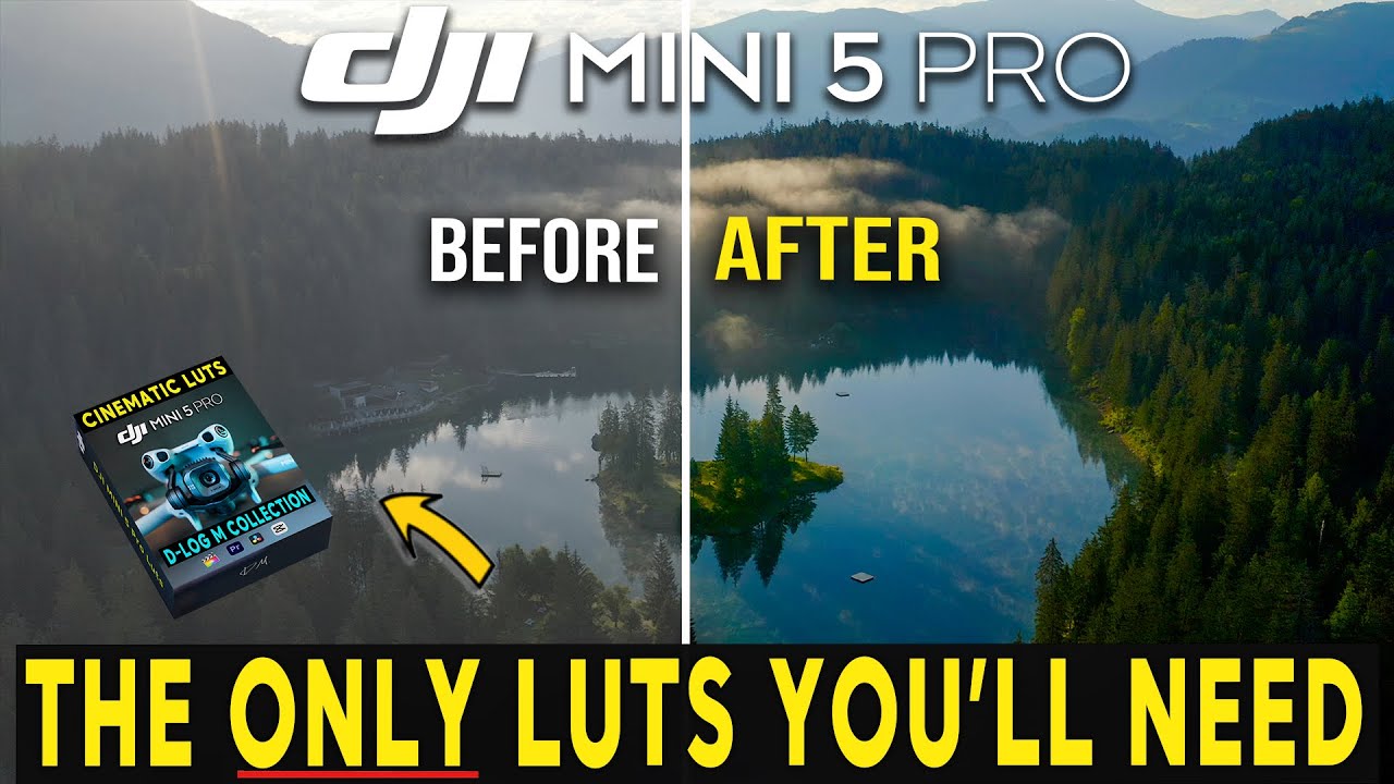 DJI Mini 5 Pro Cinematic LUTS &mdash; ЦВЕТОКОРРЕКЦИЯ ЗА СЕКУНДЫ!