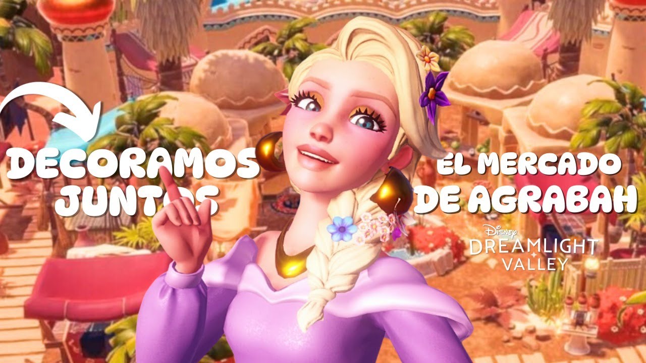 Decoramos Nuestro Mercado De Agrabah 🐫🌴Disney Dreamlight Valley