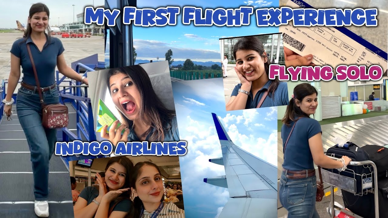My First Flight Experience 🛩️ | Flying Solo | Takeoff to Dreams😍 | Indigo Airlines | Jyoti Bhardwaj