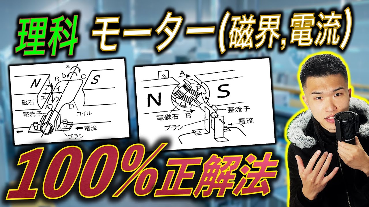 【頻出!】高専学力入試対策 理科 モーター関連の問題 ||  #高専 #高専受験 #高専生