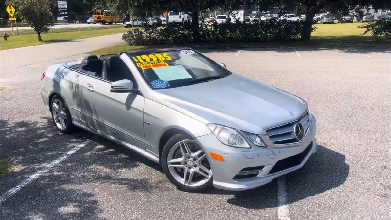 Look at this 2012 Mercedes Benz E-550 Convertible w/V8 Twin Turbo 4.6L | $19,975 - For Sale Tour!!!