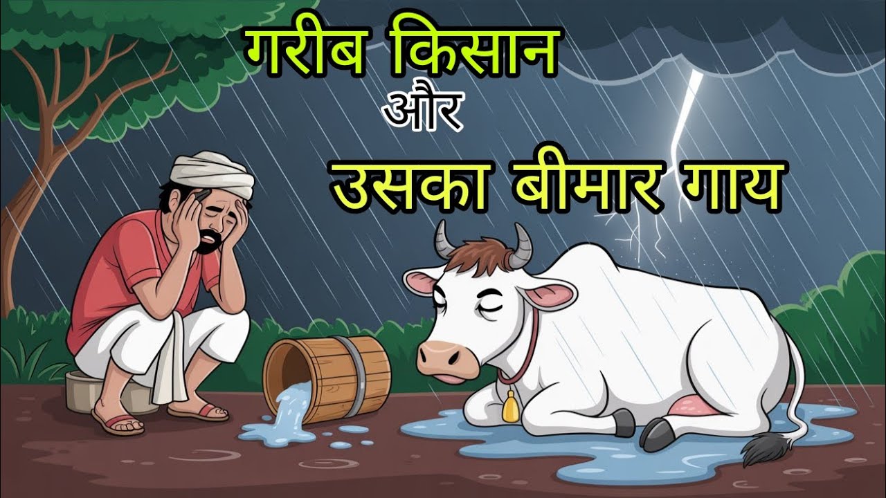 गरीब किसान और उसकी गाय “लक्ष्मी” की दिल छू लेने वाली कहानी | Emotional 2D Cartoon #hindistories 