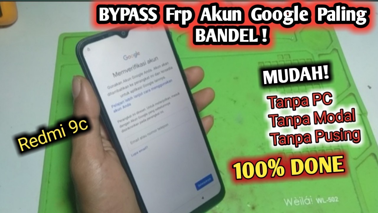 Cara Mengatasi Redmi 9C Terkunci Akun Google | FRP Lock Bypass 2025 Tanpa PC