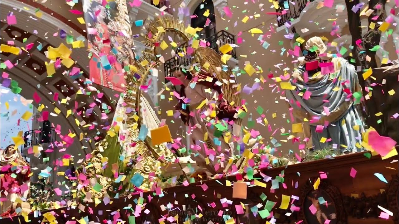 LA CAÍDA DEL SOL || Lluvia de papelitos para la virgen del Rosario ~ Festividad de la Rosa 2023