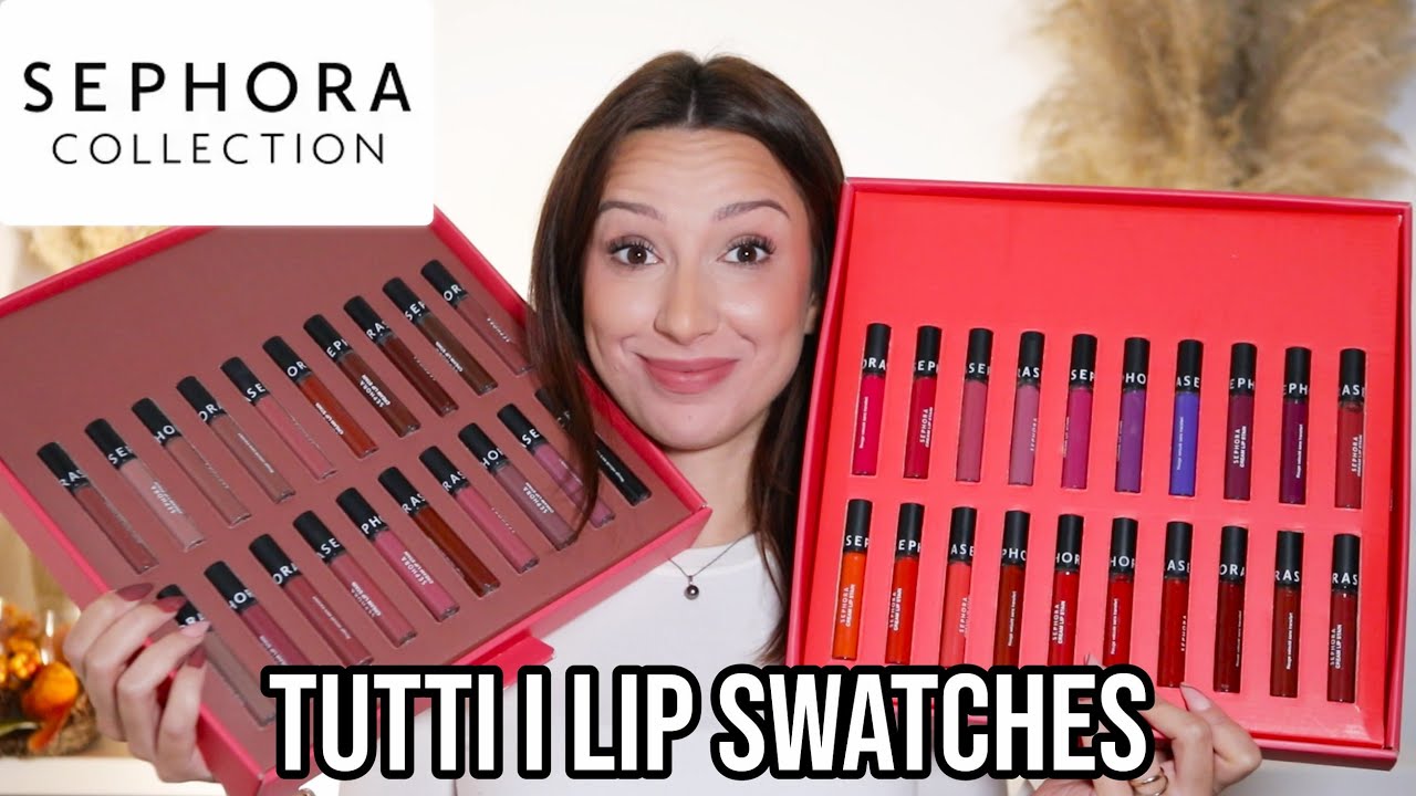 SEPHORA CREAM LIP STAIN - TUTTI I 40 SWATCHES💋