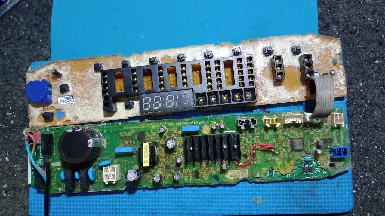 แนวทางครับอาการเปิดไม่ติดสำหรับเครื่องซักผ้า LG inverter 1จุดเพิ่งเจอ