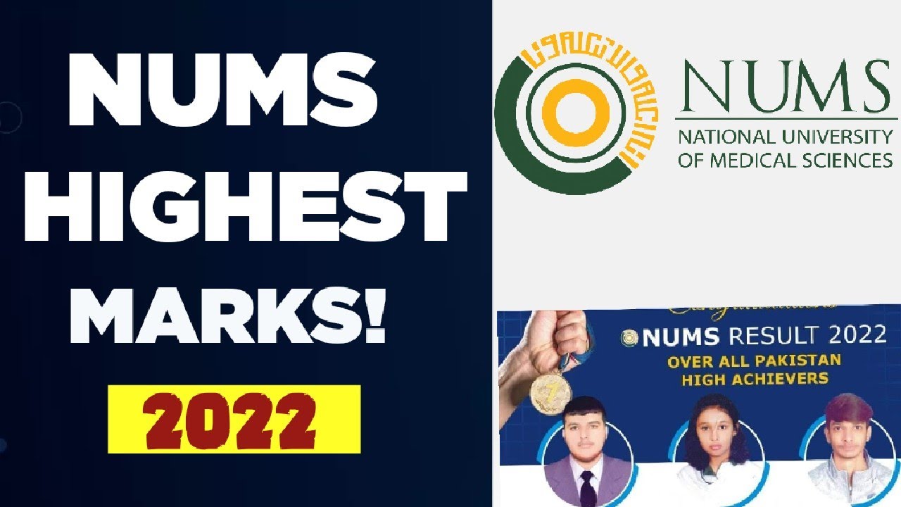 NUMS Toppers 2022 | NUMS Pakistan Highest Marks Achievers| Absolute Learners #toppers