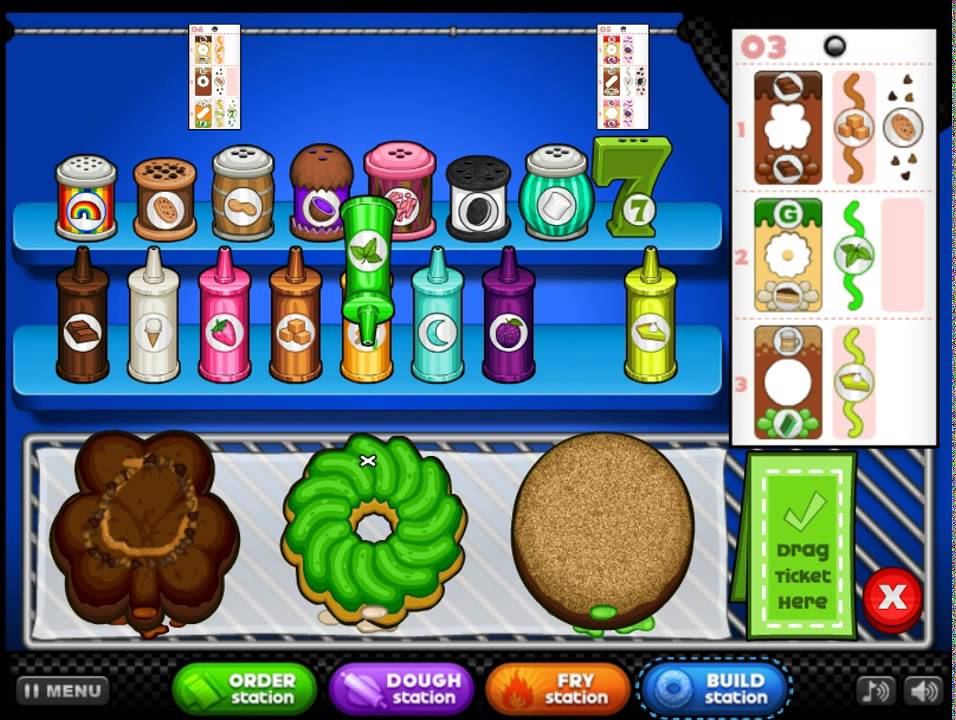 Papa's Donuteria - All St. Patrick Day's Toppings Unlocked (Rank 38, Day 63)