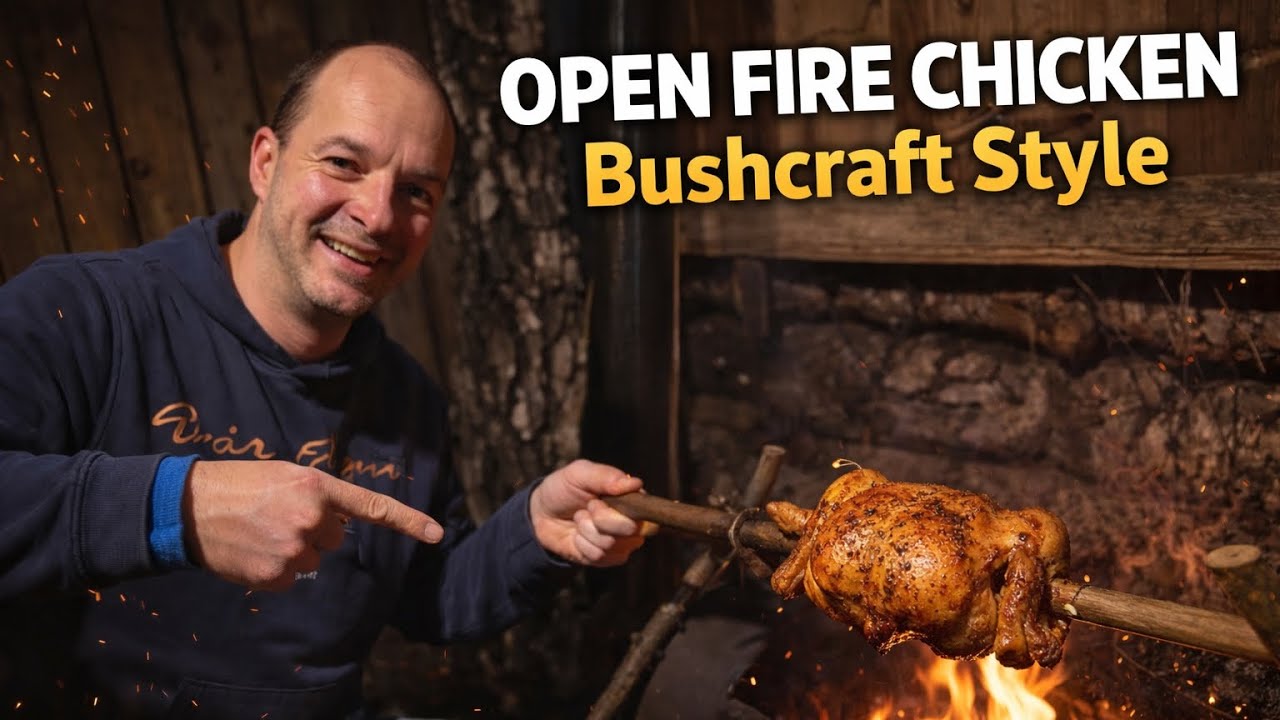 Grillhähnchen Outdoor | Shelter  im Winter 