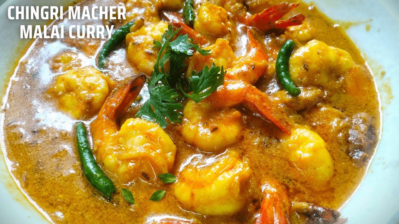Authentic Chingri Macher Malai Curry - Best Bengali Prawn Curry Recipe