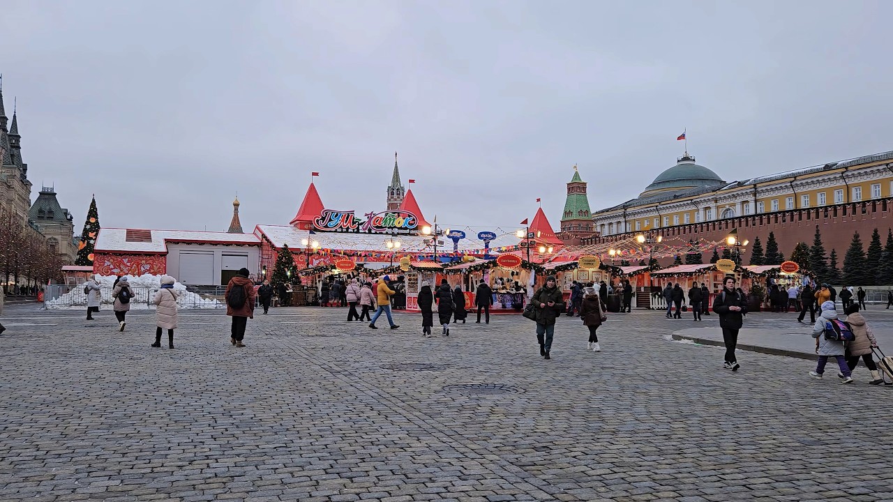 Прогулка по Москве: центр города после новогодних праздников
