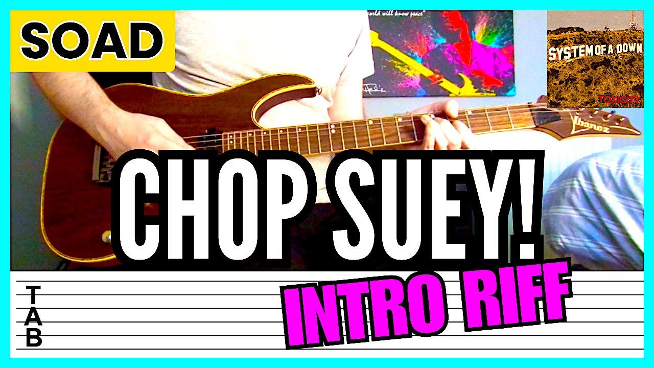 System of a Down - Chop Suey! (Main Intro Riff) Guitar Lesson | Tab | Tutorial