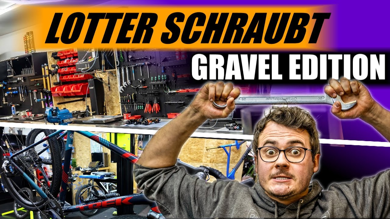 GRAVEL BIKE ZUM UMBAU + FESTSITZENER STEUERSATZ ... LOTTERS WERKSTATT ALLTAG AM FREITAG VORMITTAG