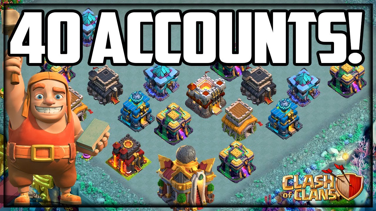 I Play 40 Clash of Clans Accounts! Why, When, Where, How?