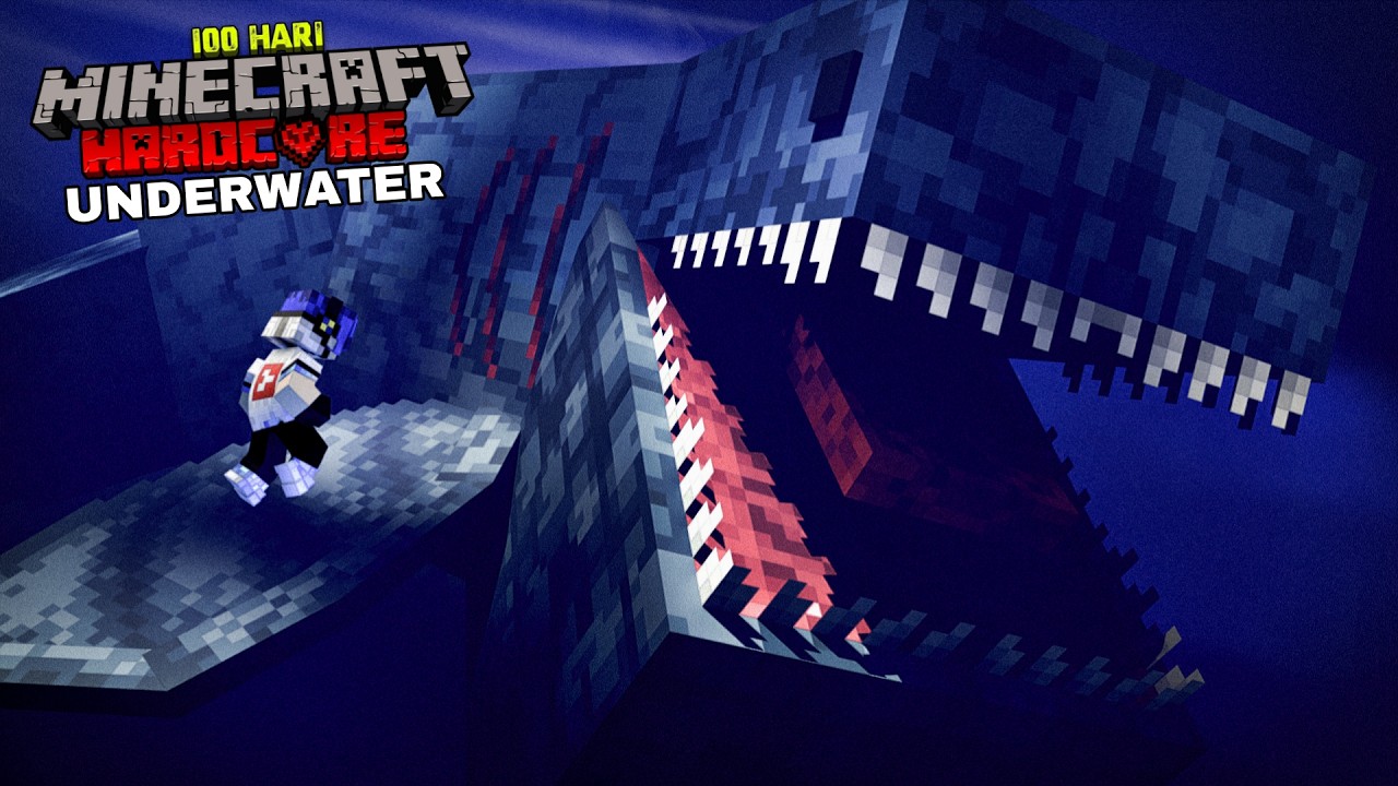 100 Hari Minecraft Hardcore Deadliest Ocean