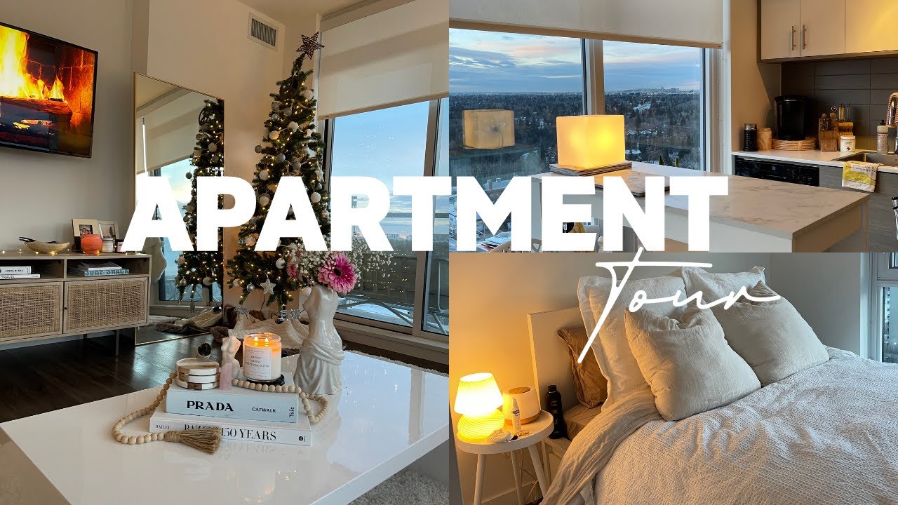 APARTMENT TOUR: my neutral downtown Edmonton 2 bedroom furnished apartment