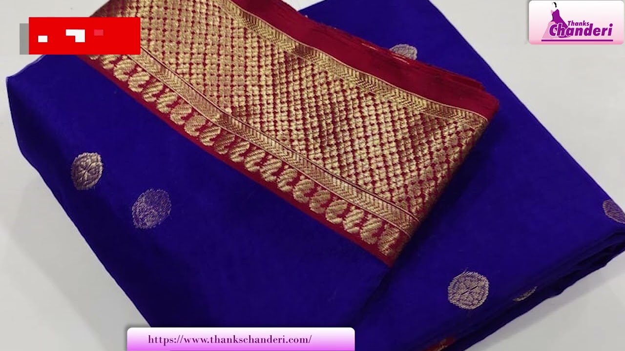 || Chanderi saree silk malti color collection part 1||