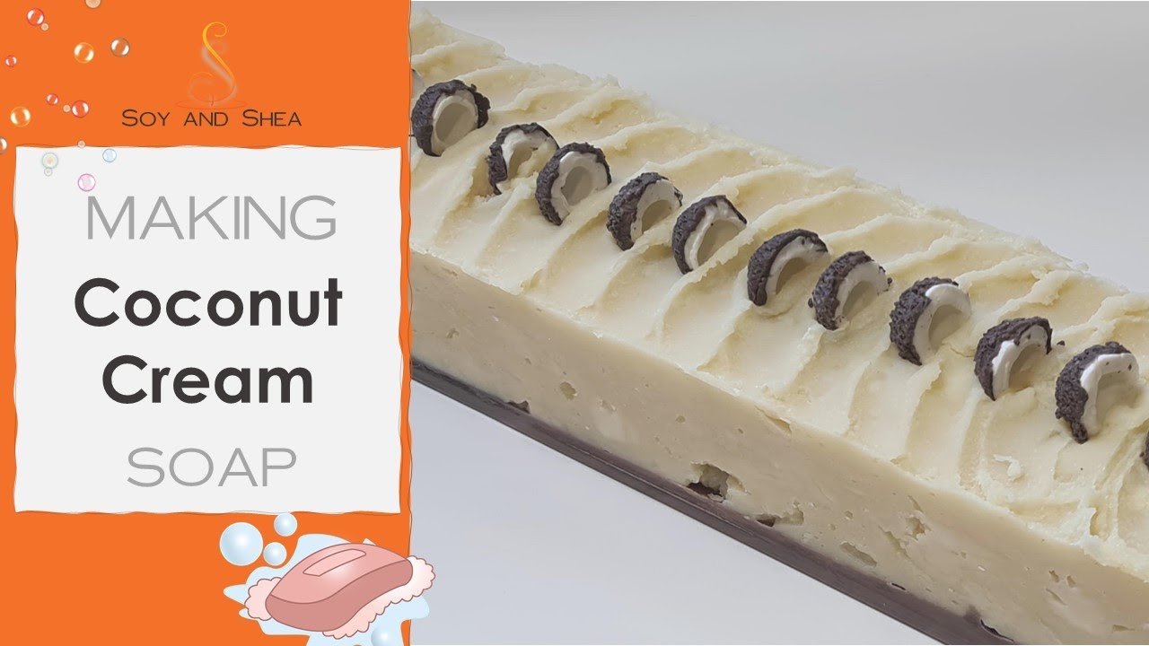 Coconut Cream Cold Process Soap - Ghost Swirl Plop - the soap that almost make me cry!