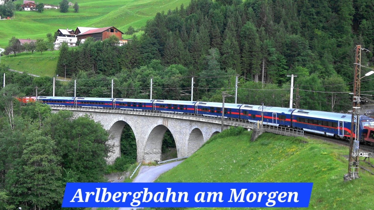 Arlbergbahn Dalaas: NJ Autoreisezüge, Güterzüge, D666 mit Rh4748, Railjet & WESTbahn