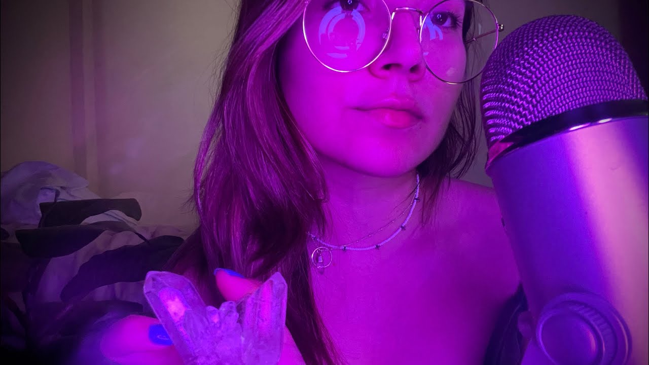 ASMR✨Masaje corporal y limpieza de energías con cuarzo✨