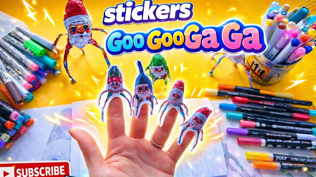 Goo Goo Ga Ga Stickers😍ASMR #gogogaga #googoogaga #googoogaagaa #stickers #stickerbook #asmr #DIY