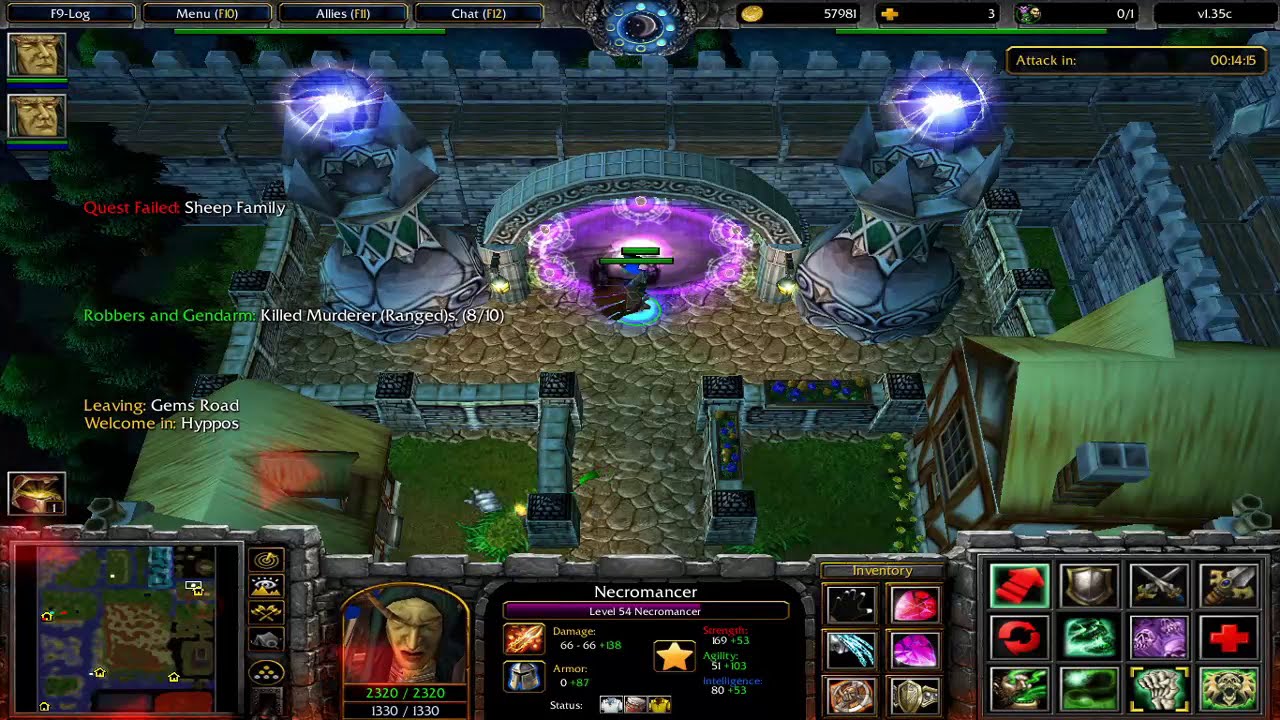 WARCRAFT 3 TFT l GUILDS OF HYPPOS RPG l TRAINING NEW CHARACTER AND KILL BOSS ASKALOR & CHRONOS.
