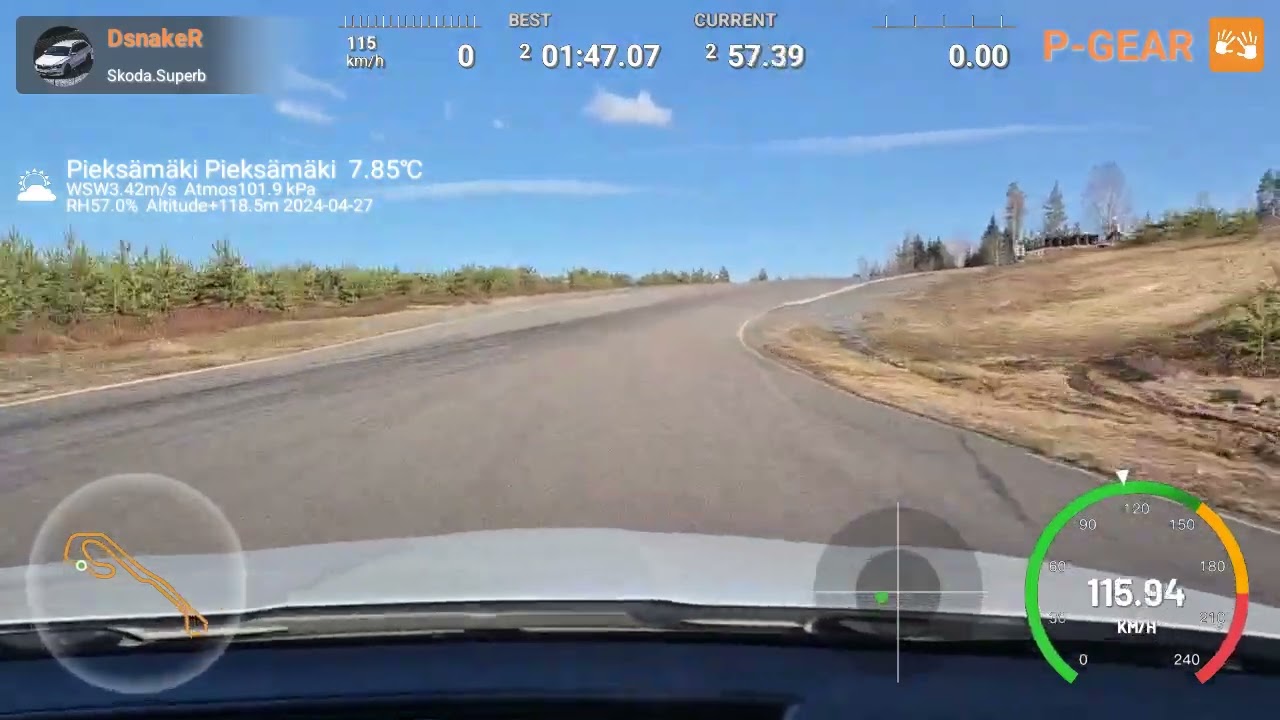 Skoda Superb – 1:47.06 @ Motopark Raceway | Full Lap | P-Gear