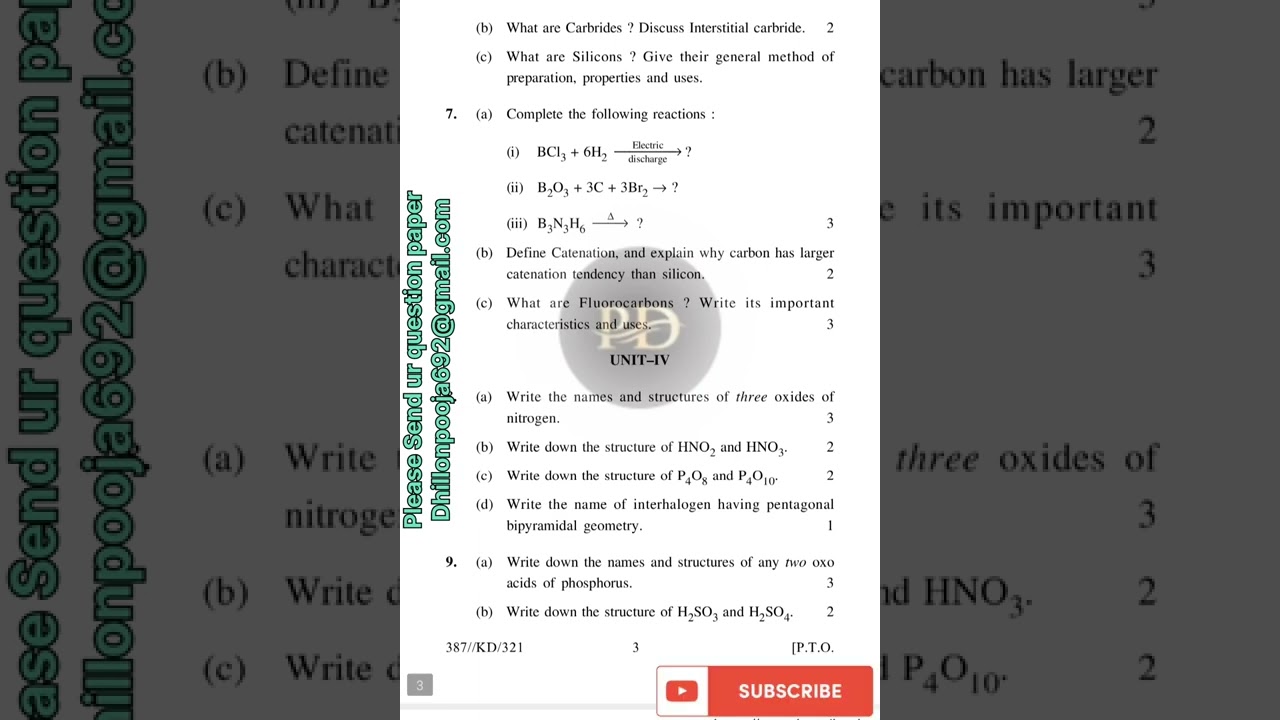 KUK M.Sc 2nd sem Inorganic Chemistry-II CH-201 examination 2020 previous year question paper