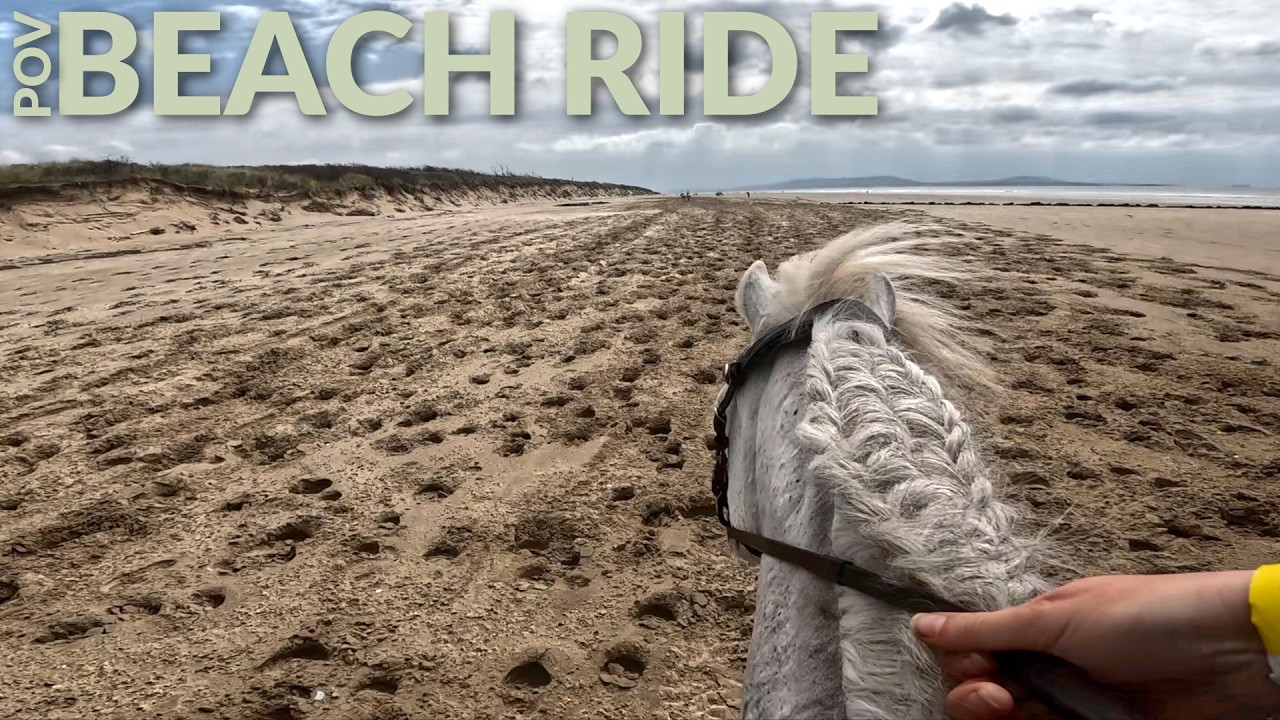 POV Horseback Riding on the Beach in Wales | GoPro