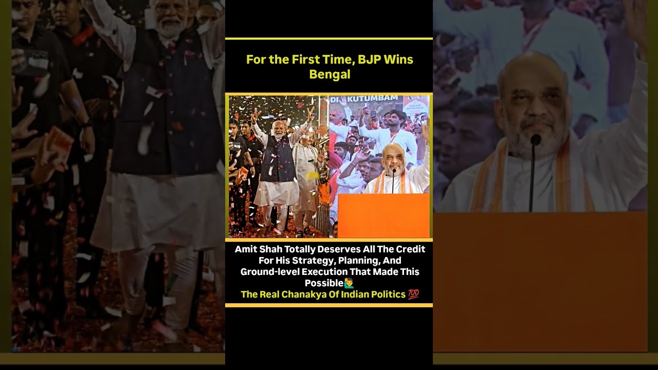 History Created! BJP Wins Bengal For The First Time 🔥 | Amit Shah Strategy#historyinsteps