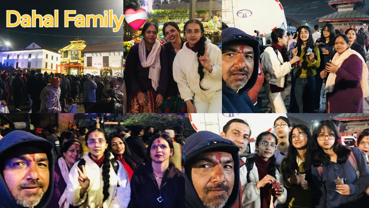 Shibharatriko Agilo rat pasupatinath ma dahal family ko ramailo bhetghat❤️‍🩹