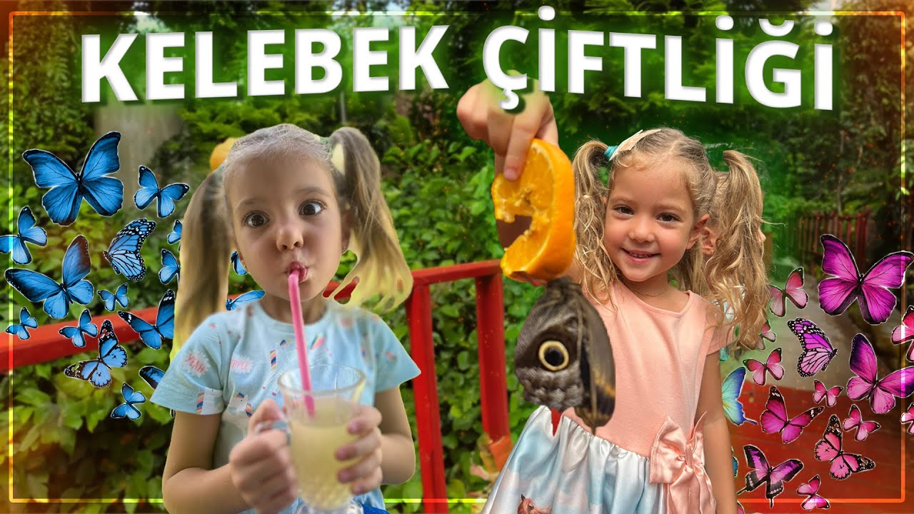 Kızlarla Kelebek Çiftliğine Gittik l Çocuklu Ailelere Müthiş Aktivite l Pelin&Anıl