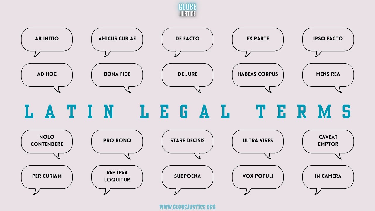 Latin Legal Terms