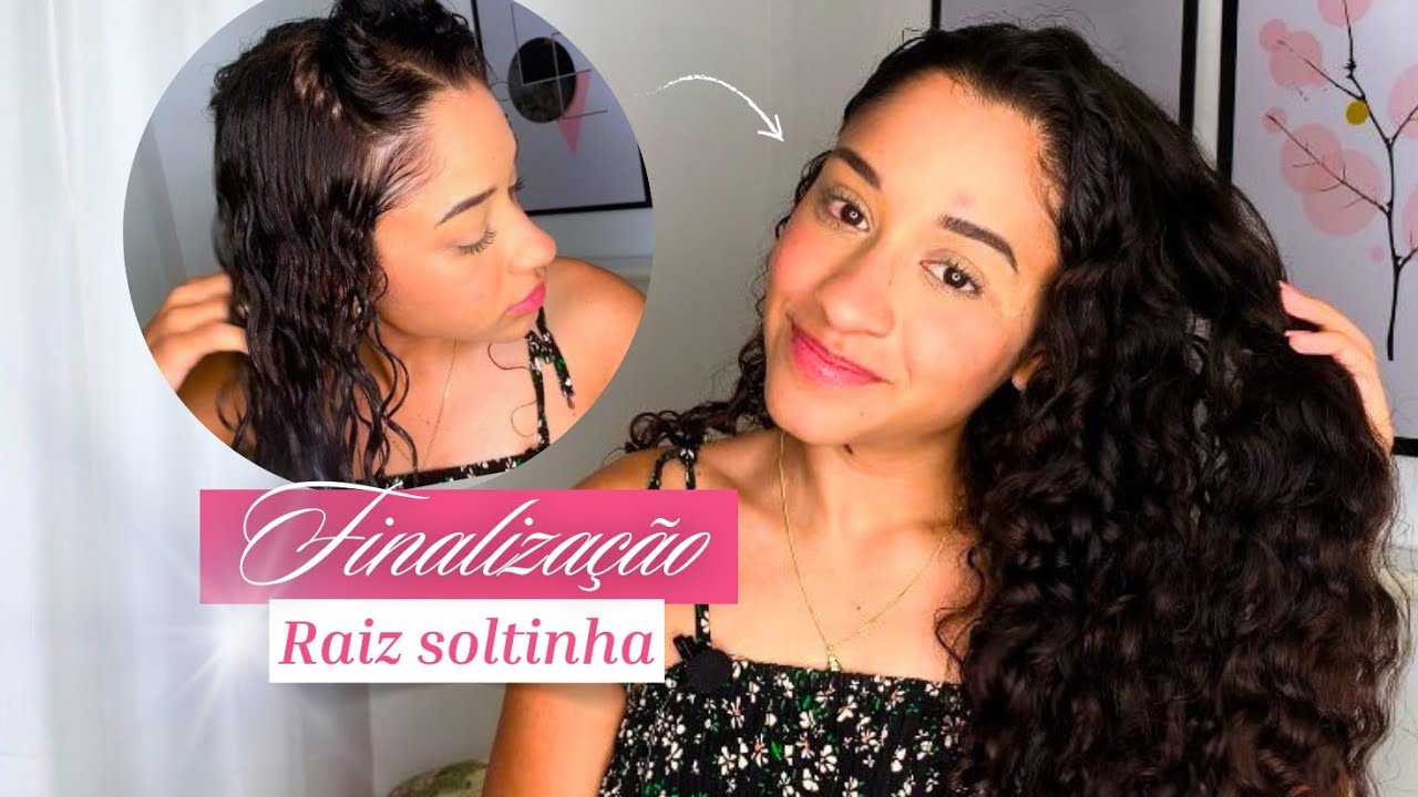 Raiz soltinha e cachos definidos!